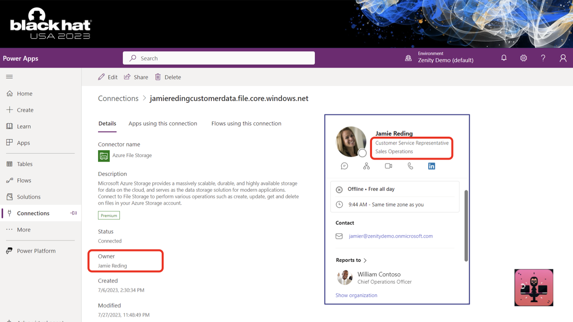 Connections created by citizen developers
